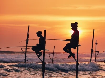 Stilt fishing visit